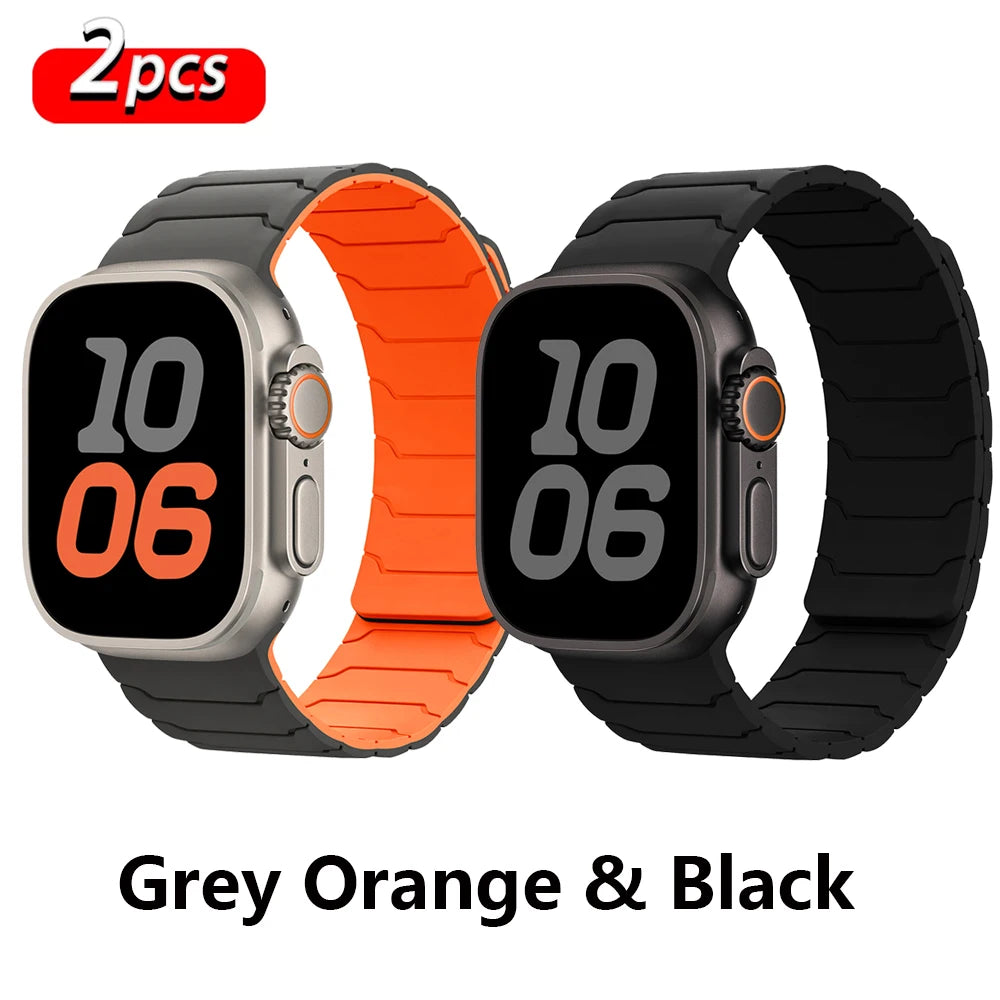 PureGuardCases Magnetic Silicone Band for Apple Watch