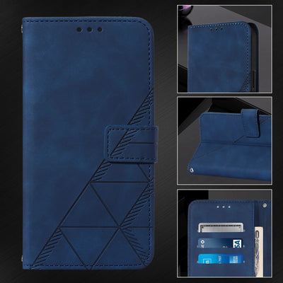 Geometric Embossed Magnetic Flip Wallet Case for Samsung Galaxy A51 5G, A20 & A Series - image 5