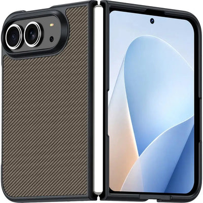 Slim Grid Leather Case iPhone Duo, Khaki