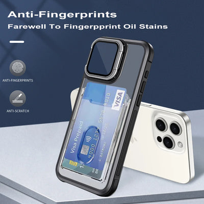 Clear Card Case iPhone 11-18, card slots