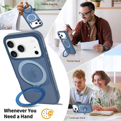 Frosted MagSafe Case iPhone 12-18, front & back