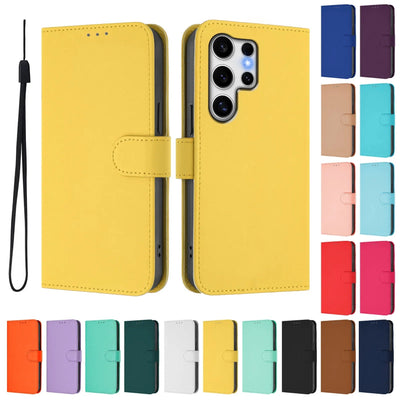 Wristlet Wallet Case Galaxy S23-S26, front & back