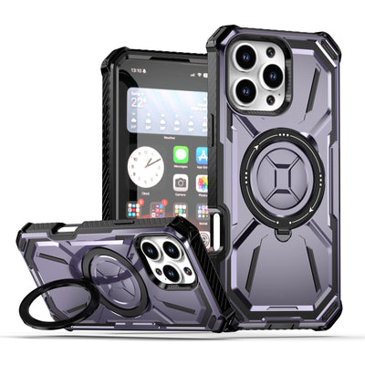 PureGuardCases Heavy Duty Kickstand iPhone Case – MagSafe Shockproof Armor Cover