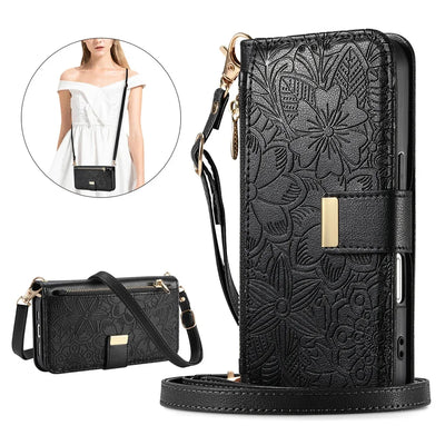 Zipper Crossbody Case iPhone 18 Pro/Max, Black