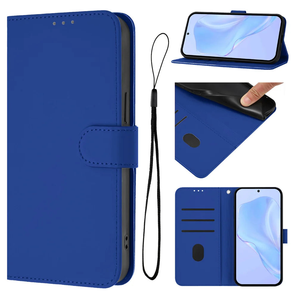 Wristlet Wallet Case Galaxy S23-S26, Dark Blue