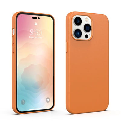 PureGuardCases Premium Leather iPhone Case – MagSafe Shockproof Cover