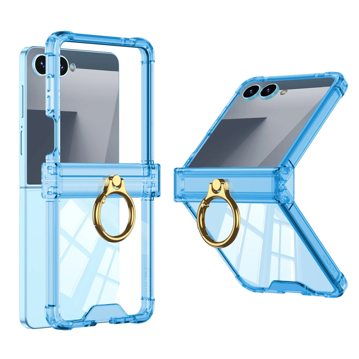 Ring Holder Hinge Clear Case for Samsung Galaxy Z Flip 7-5 - Product View 11