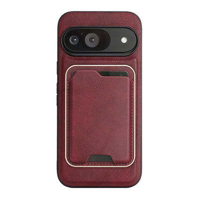 PureGuardCases 2-in-1 Magnetic Leather Wallet Case for Google Pixel