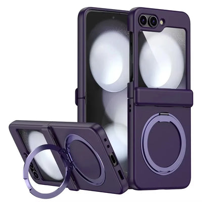 PureGuardCases Magnetic Armor Case with Hinge Protection for Samsung Galaxy Z Flip