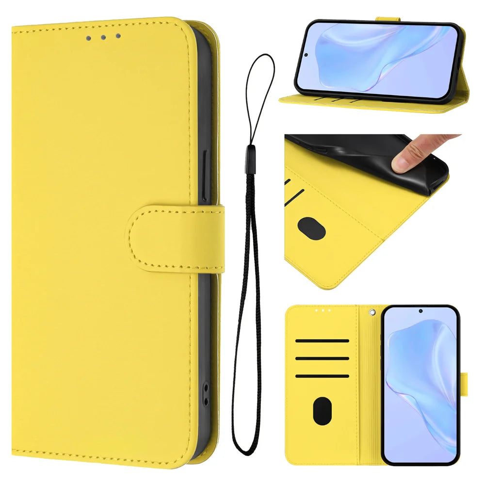 Wristlet Wallet Case Galaxy S23-S26, Yellow