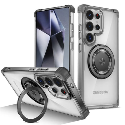 Magnetic Ring Stand Clear Case for Samsung Galaxy S26-S21 - Product View 9