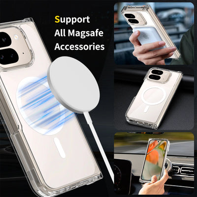PureGuardCases Clear Magnetic Case for Google Pixel 10 Pro Fold