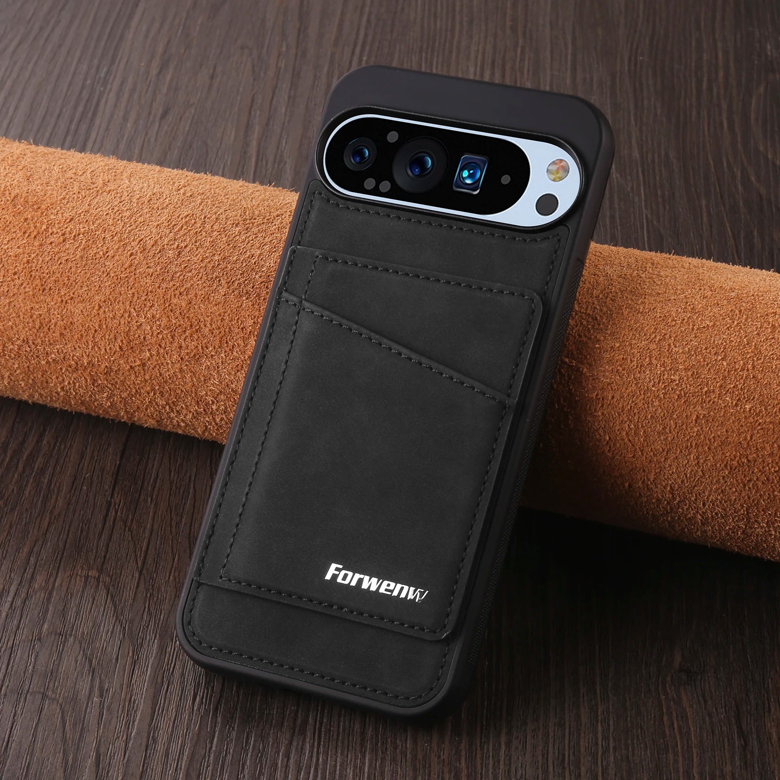 PureGuardCases Business Magnetic Leather Wallet Case for Google Pixel