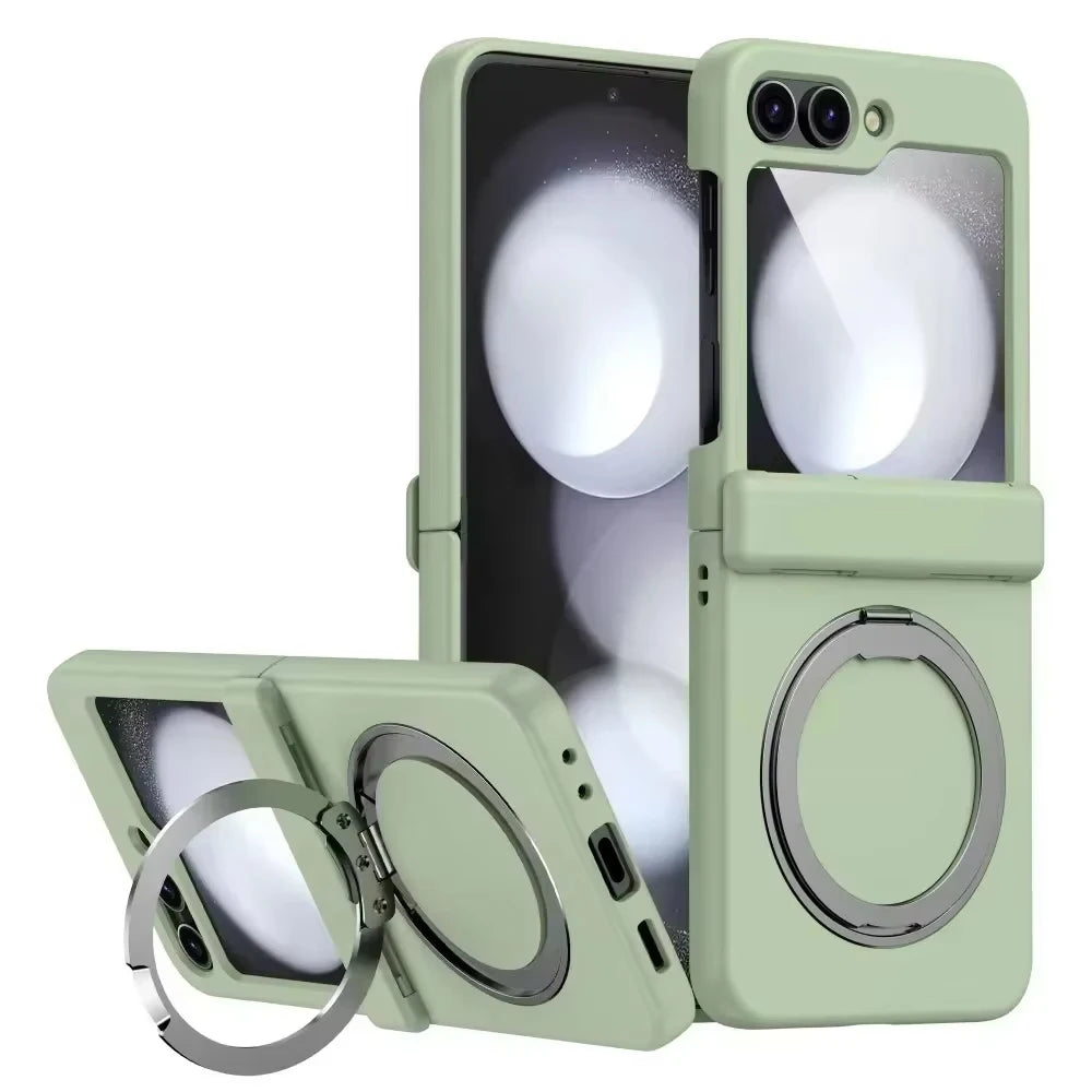 PureGuardCases Magnetic Armor Case with Hinge Protection for Samsung Galaxy Z Flip