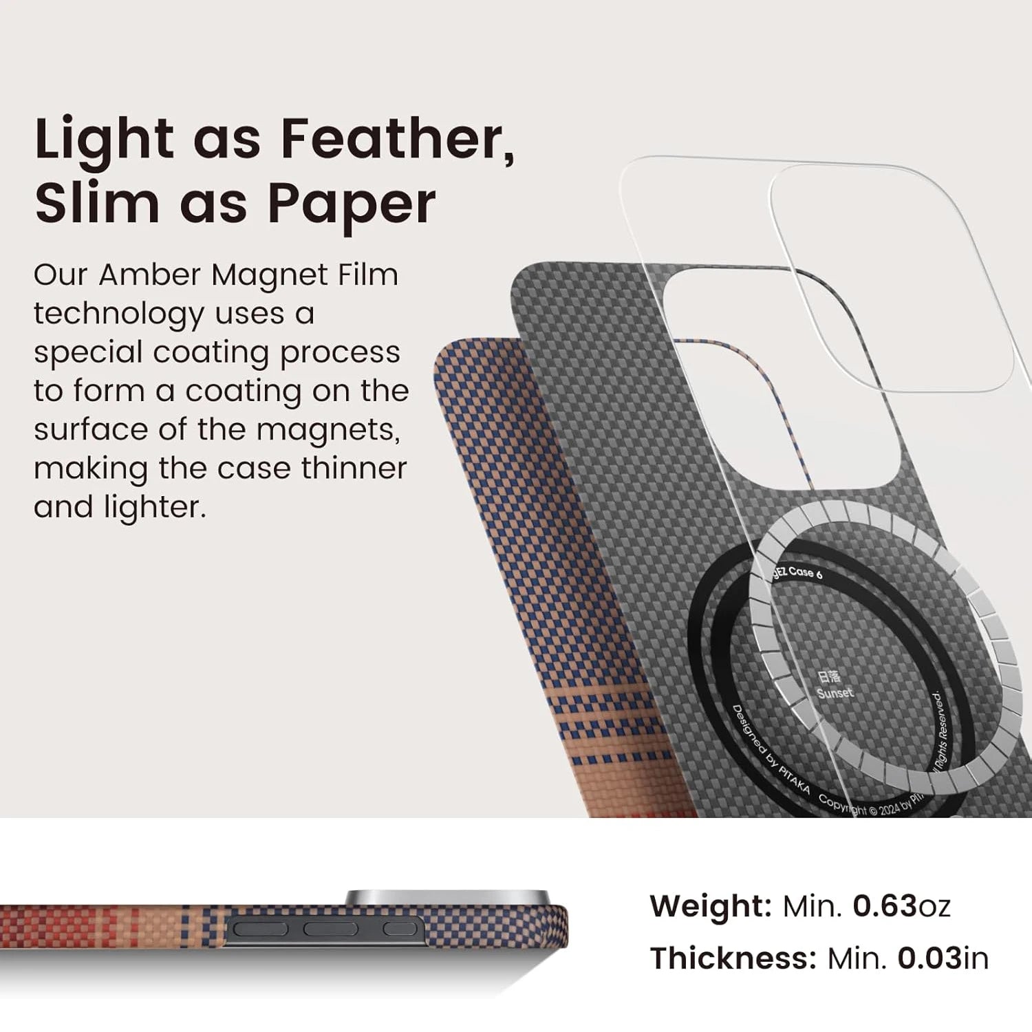 PureGuardCases Real Carbon Fiber iPhone Case – Ultra Thin MagSafe Cover