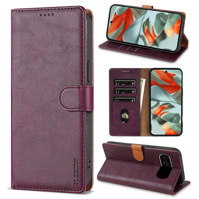 PureGuardCases Leather Wallet Case for Google Pixel