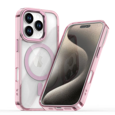 PureGuardCases Clear Metal Lens iPhone Case – MagSafe Shockproof Cover