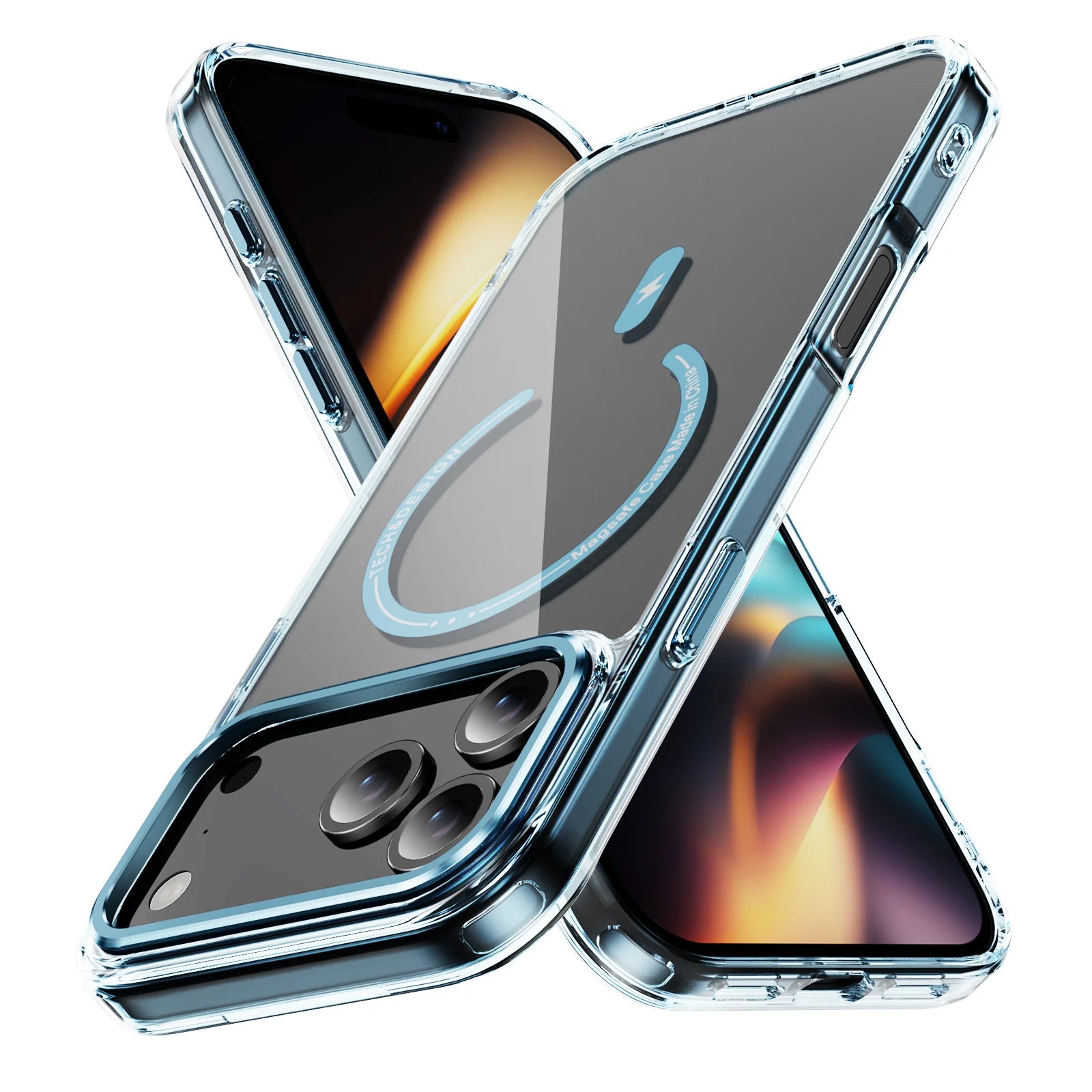 PureGuardCases Luxury Phantom HD Clear iPhone Case – MagSafe Shockproof Magnetic Cover