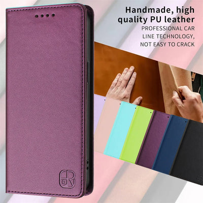 Magnetic Leather Folio Flip Wallet Case for Samsung Galaxy A42 5G, A51, A32, A33, A52, A53 & A73 - image 6