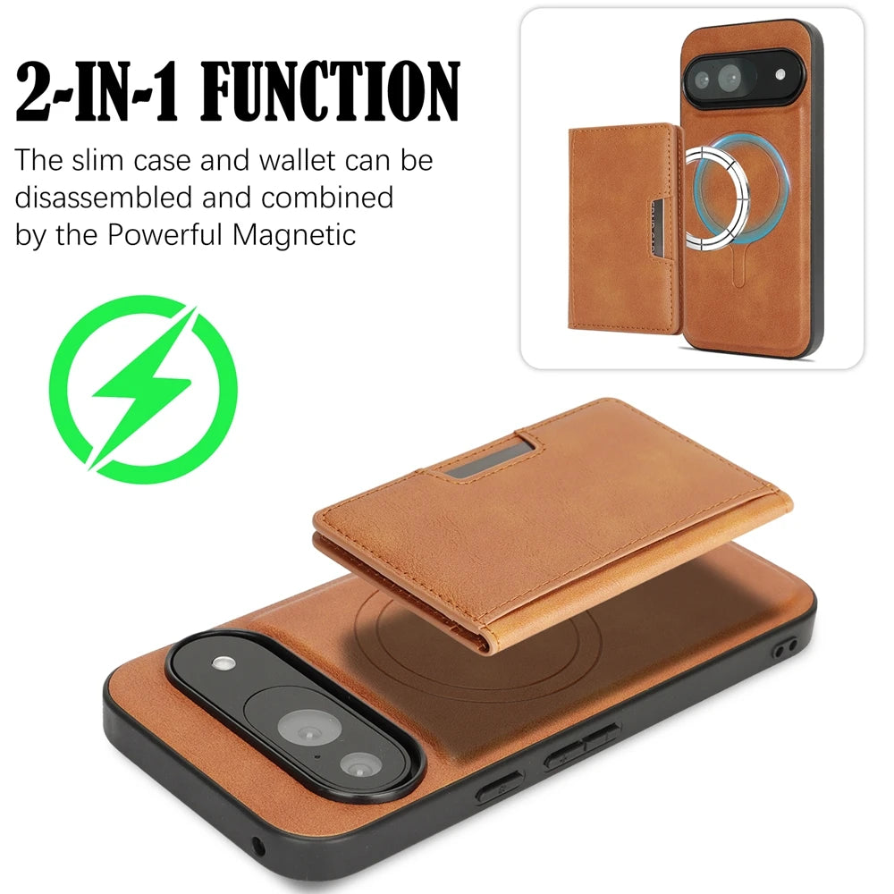 2-in-1 Magnetic Wallet Pixel 11, card slots