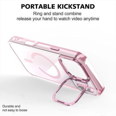PureGuardCases Luxury Matte Lens Stand iPhone Case – MagSafe Magnetic Cover