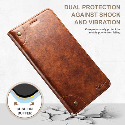 SUTENI Phone Case Faux Leather Card Holder Stand Wallet Magnet Flip Cover For Galaxy S26 Ultra S25 Plus S24 S23 S22 Note20