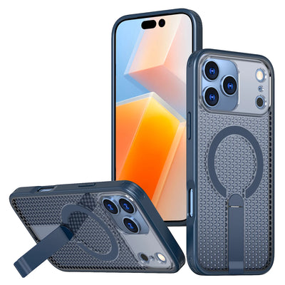 PureGuardCases Breathable Cooling Stand iPhone Case – MagSafe Rugged Magnetic Cover