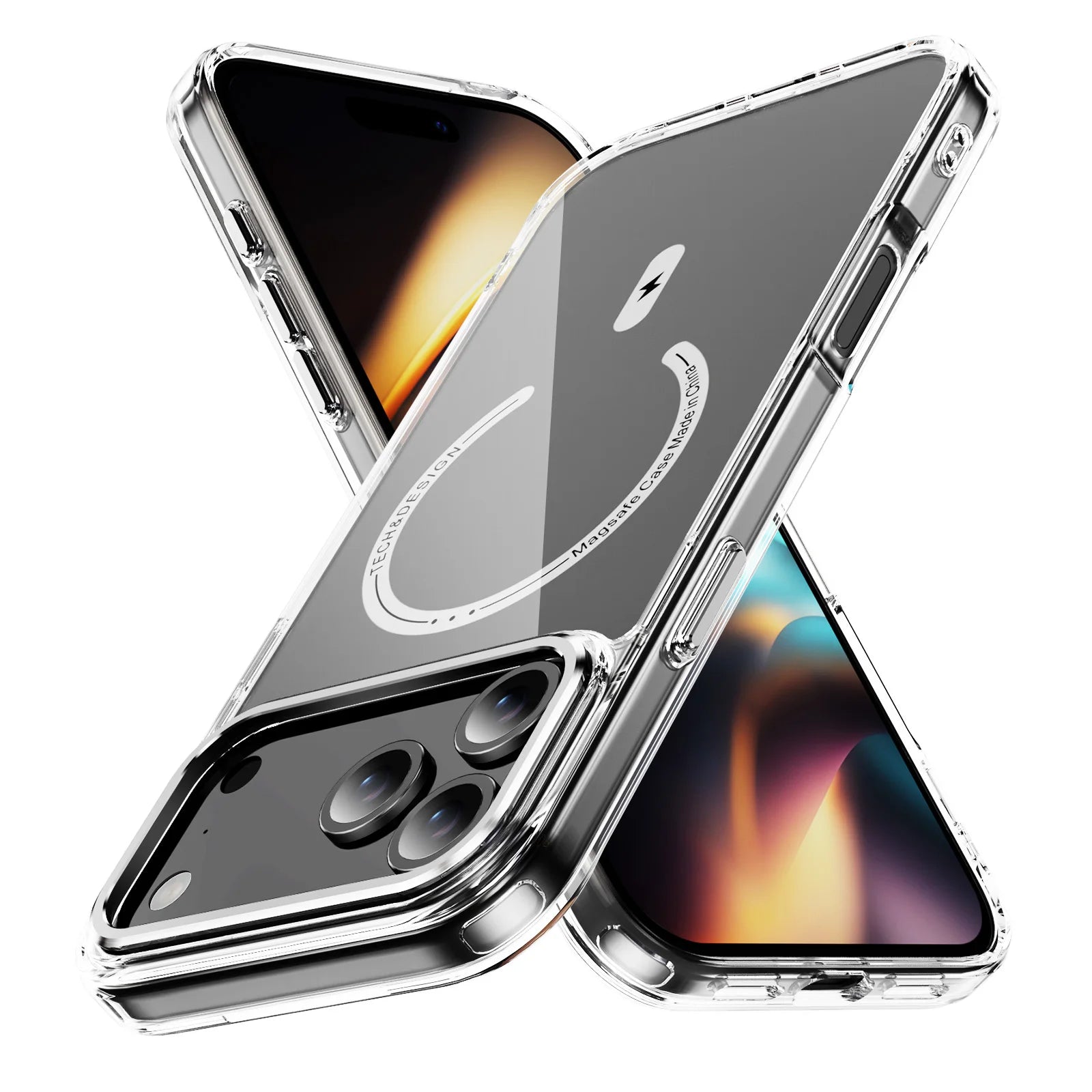 PureGuardCases Luxury Phantom HD Clear iPhone Case – MagSafe Shockproof Magnetic Cover