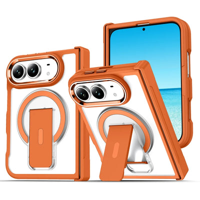 Matte Hinge Stand Case iPhone Duo, Orange
