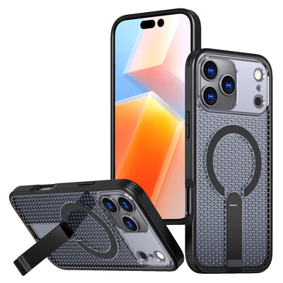 PureGuardCases Breathable Cooling Stand iPhone Case – MagSafe Rugged Magnetic Cover