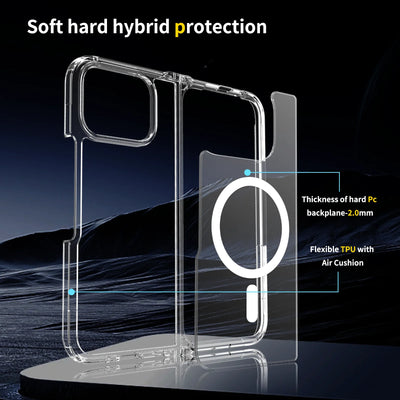 PureGuardCases Clear Magnetic Case for Google Pixel 10 Pro Fold