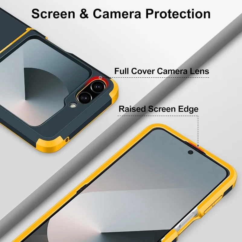 PureGuardCases Upgraded Hinge Protection Case for Samsung Galaxy Z Flip