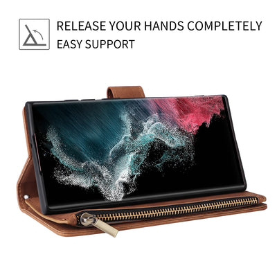 PureGuardCases Zipper Leather Wallet Case for Google Pixel