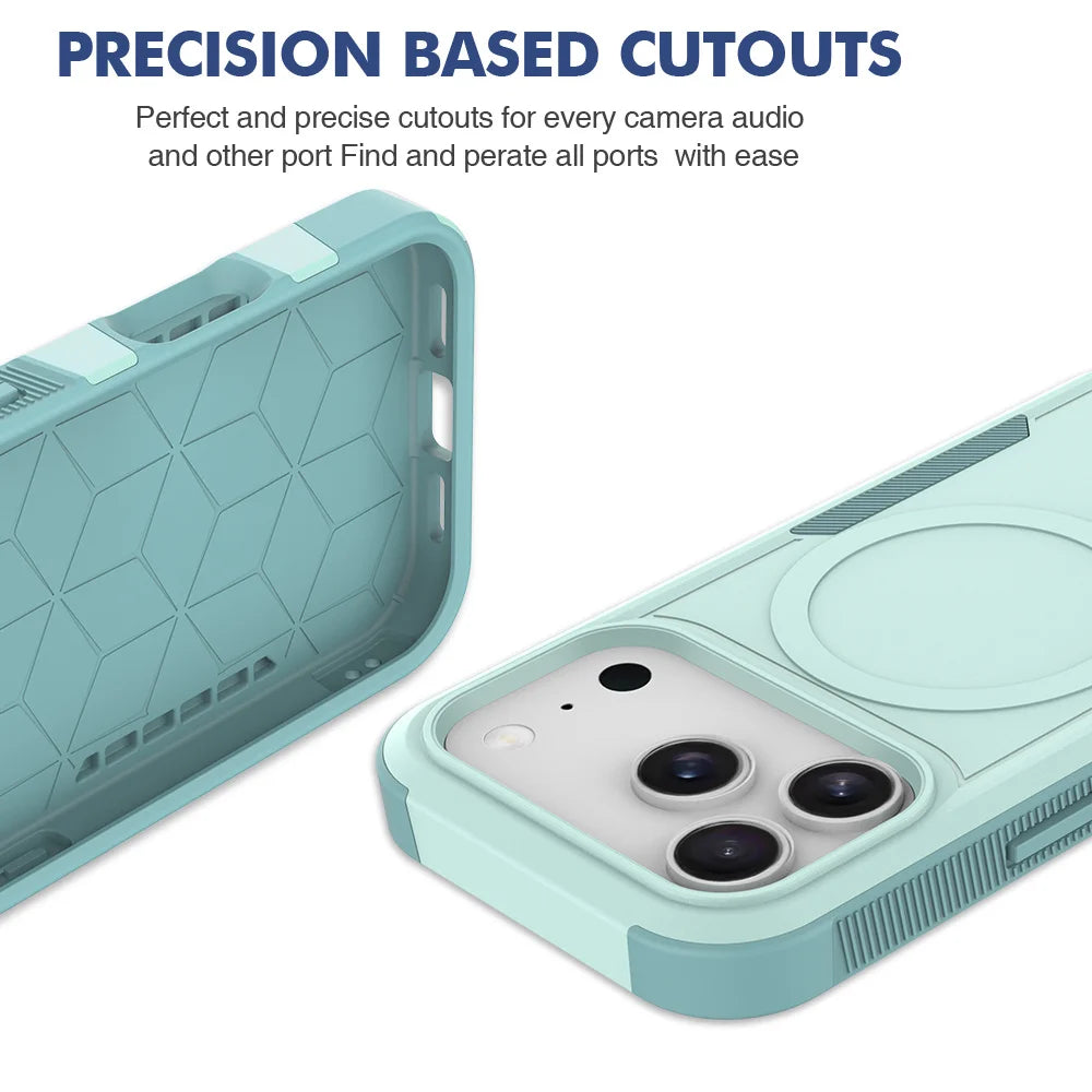 PureGuardCases Rugged Magnetic iPhone Case – MagSafe Shockproof Cover