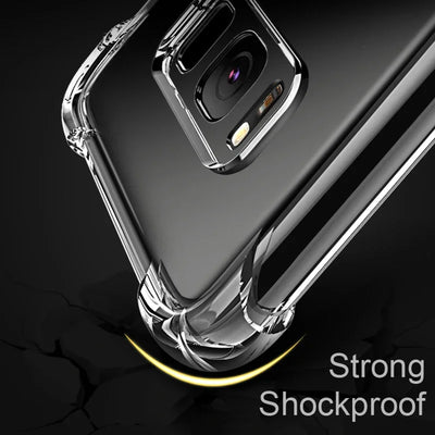 Four-Corner Airbag Clear Shockproof Case for Samsung Galaxy Note & S - Product View 4