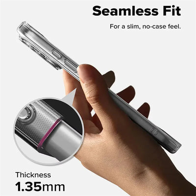 Thin Clear TPU Case iPhone 8-18, corner armor