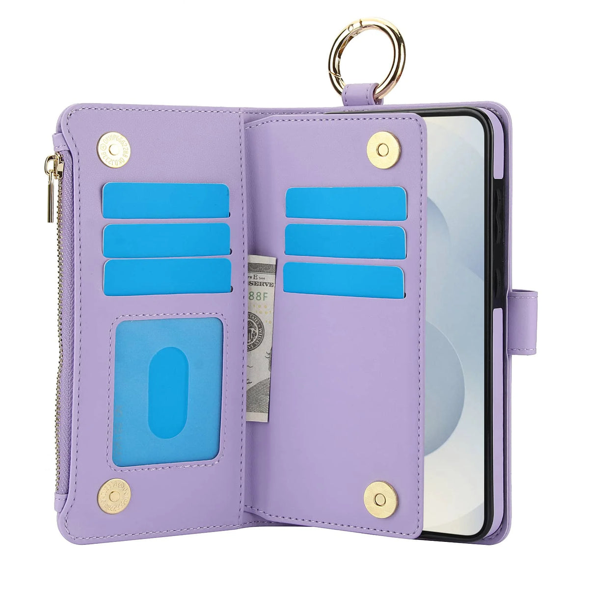 RFID Zipper Case Galaxy S26, Purple