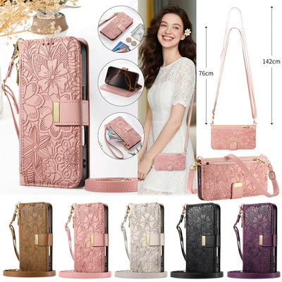 Zipper Crossbody Case iPhone 18 Pro/Max, bezel view