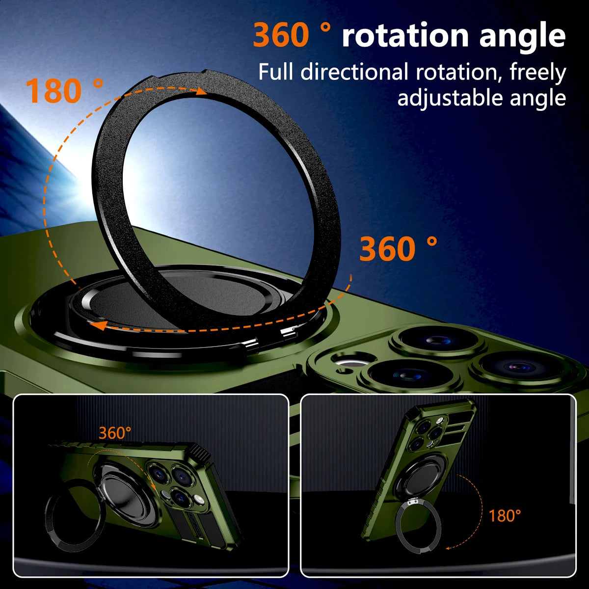 PureGuardCases Luxury Shockproof Armor iPhone Case – MagSafe Magnetic Protective Cover