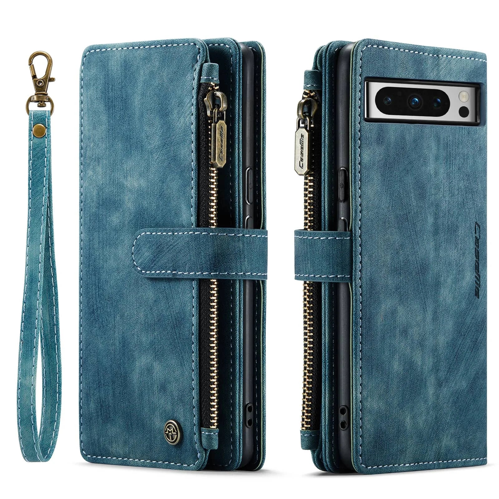 PureGuardCases Leather Wallet Wristlet Case for Google Pixel