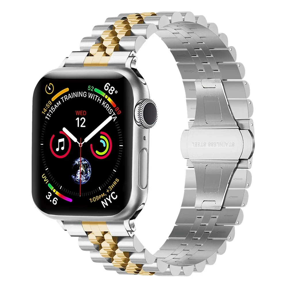 PureGuardCases Luxury Stainless Steel Band for Apple Watch