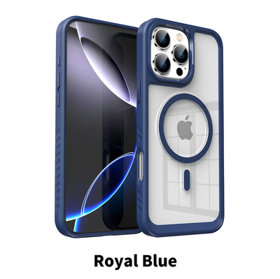 PureGuardCases Luxury Acrylic Clear iPhone Case – MagSafe Magnetic Bumper Cover