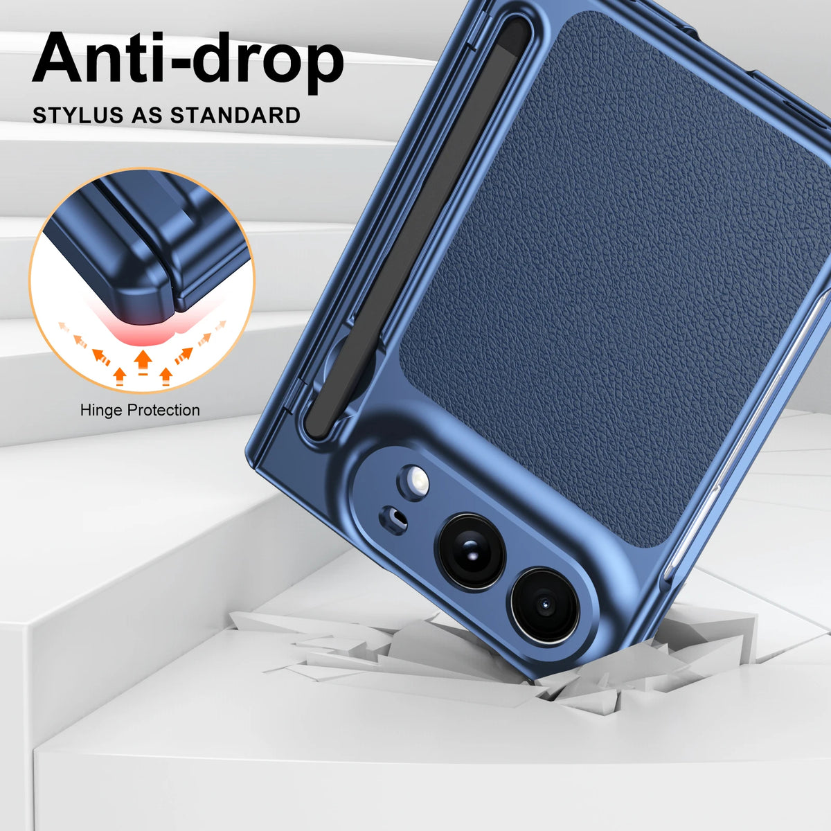 Leather Case with Pen Slot & Stylus for iPhone Duo - Product View 5