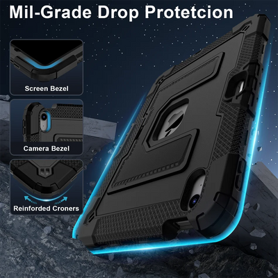 PureGuardCases 360° Rotating Shockproof iPad Case