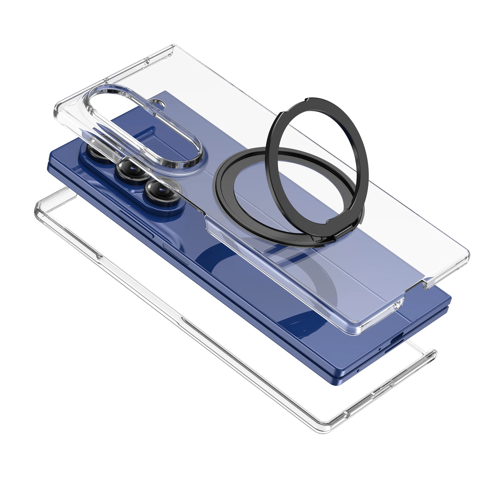 PureGuardCases Clear Magnetic Case for Samsung Galaxy Z Fold