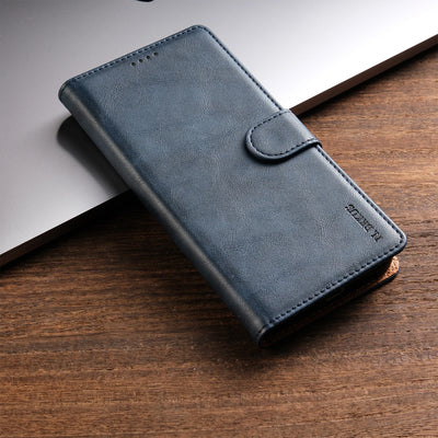 Blue classic magnetic leather flip wallet case for Samsung Galaxy A72, A53, A52, A34, A33, A32, A14 and A13