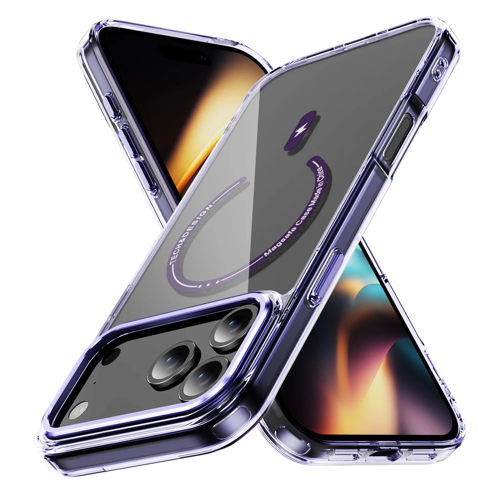 PureGuardCases Luxury Phantom HD Clear iPhone Case – MagSafe Shockproof Magnetic Cover