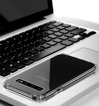 PureGuardCases Clear Shockproof TPU Case for Samsung Galaxy