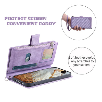 Rhombic Wallet Case Galaxy S & A, bezel view