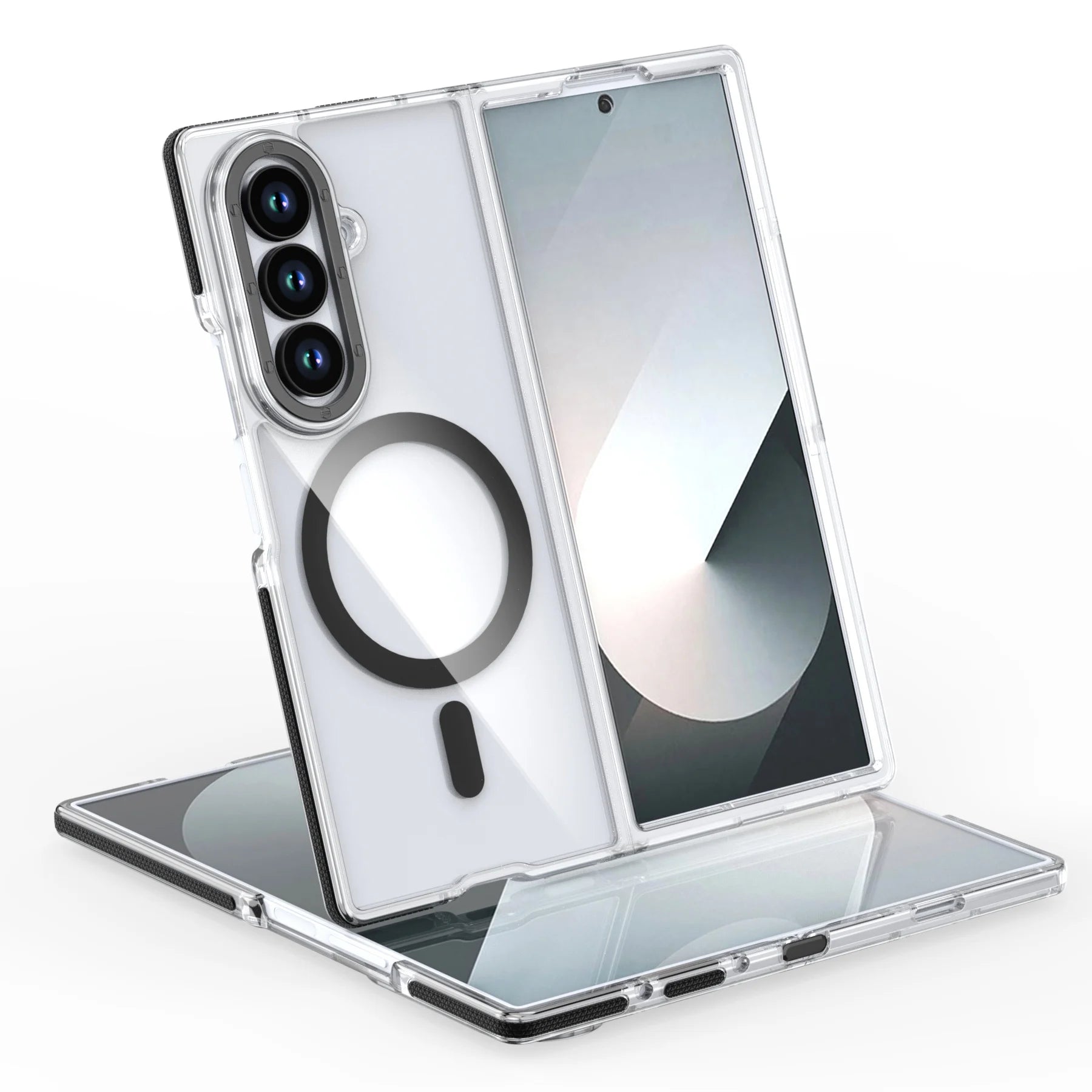 PureGuardCases Clear Magnetic Case for Samsung Galaxy Z Fold